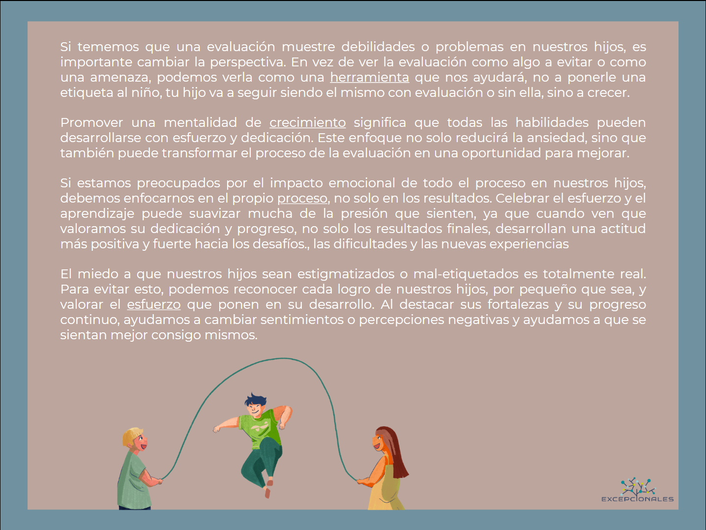 Material de reflexión del curso de altas capacidades