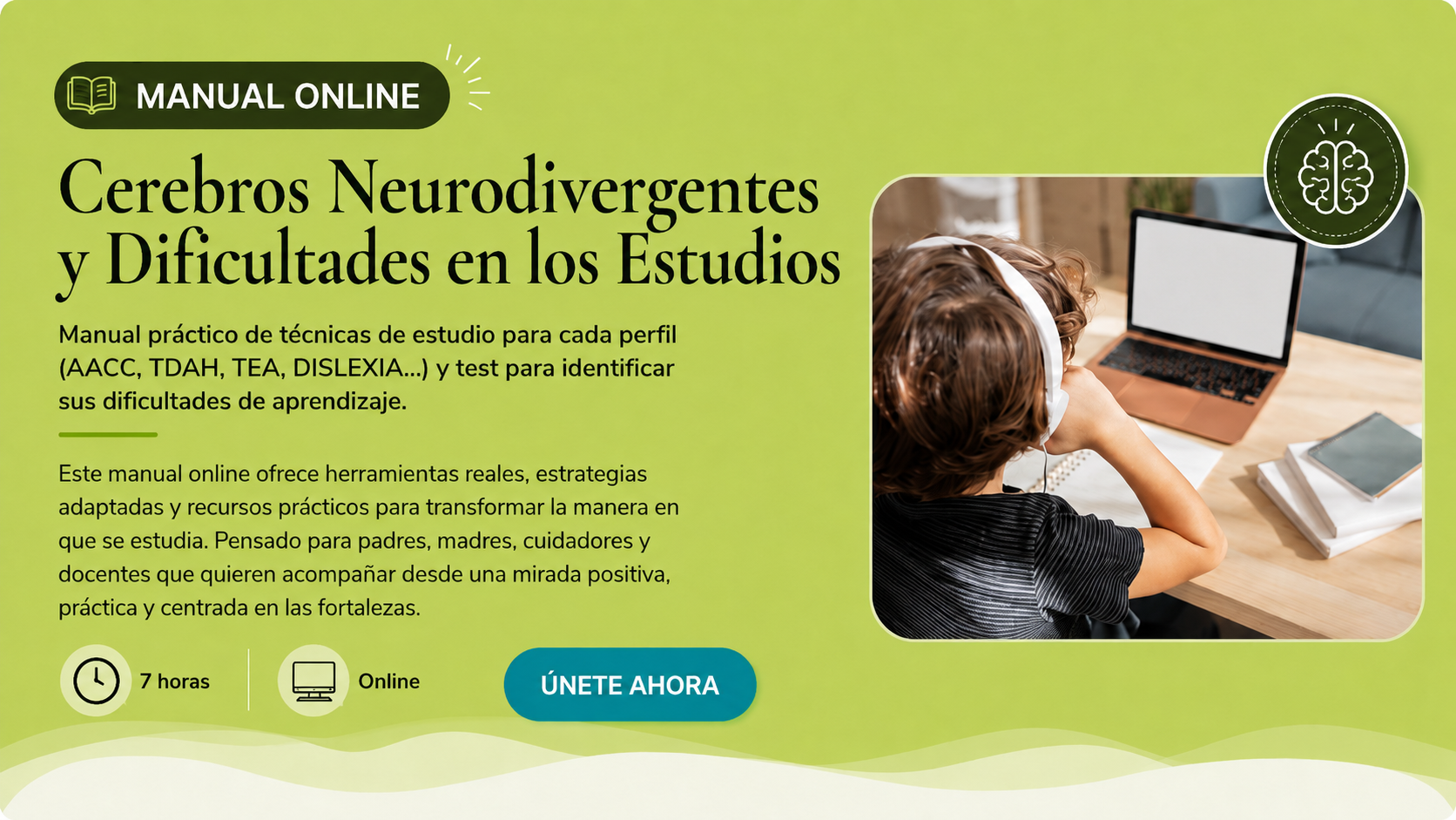 Portada del manual Cerebros Neurodivergentes y Dificultades en los Estudios