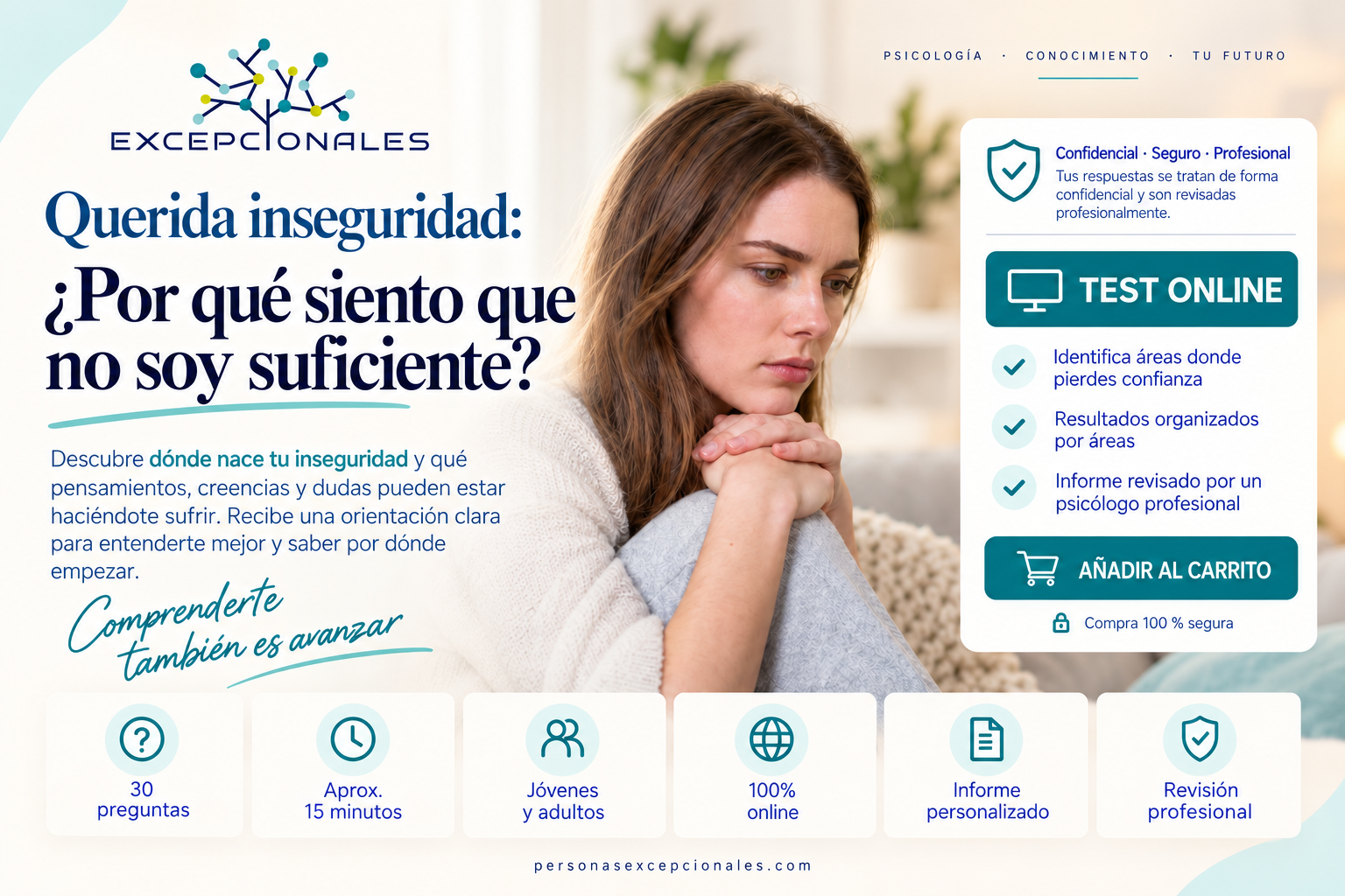 Test Querida inseguridad por qué siento que no soy suficiente